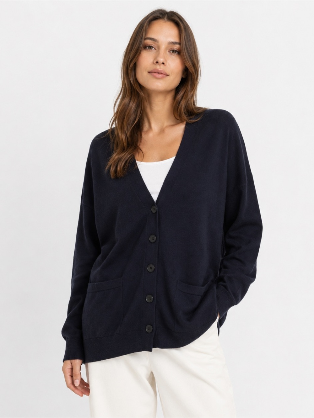 14th & Union Cardigan Sweater Navy Blue